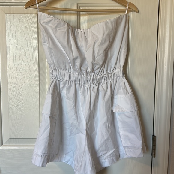 Zara GABARDINE SHORT JUMPSUIT - Picture 5 of 5